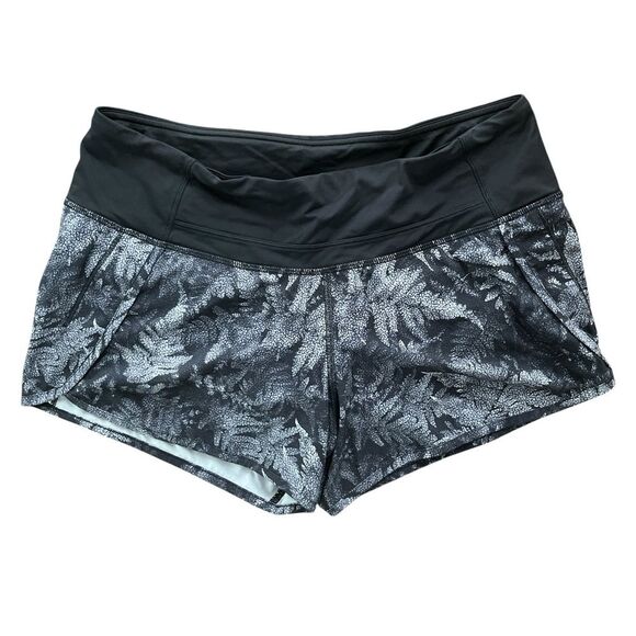 Lululemon Kindred Spirit Speed Short Size 6 Running Tropical Print - Picture 3 of 3